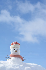 雪だるま　青空
