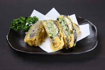 茄子のはさみ揚げ