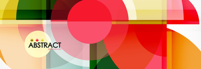 Obraz na płótnie Canvas Abstract background bright circles geometric design