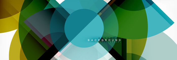 Fototapeta premium Vector fantastic circle modern geometric background template