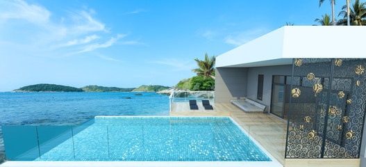 Sea view swimming pool