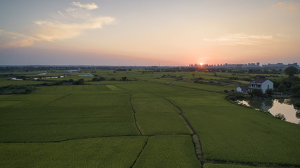 Autumn rural scenery in southern anhui province, China