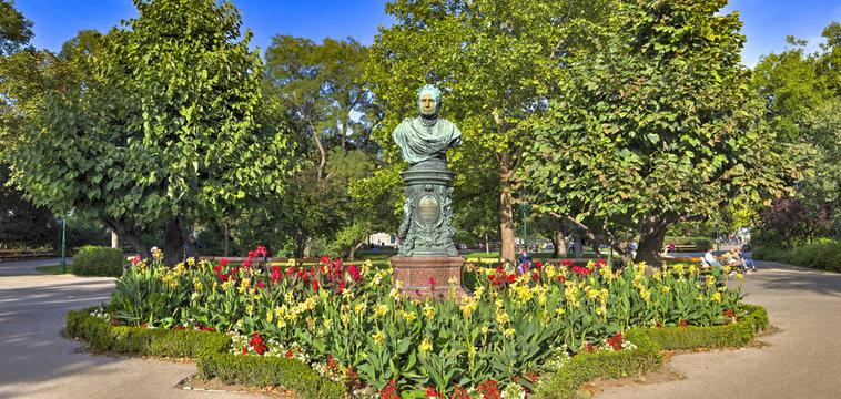 Das Andreas Zelinka Denkmal im Wiener Stadtpark
