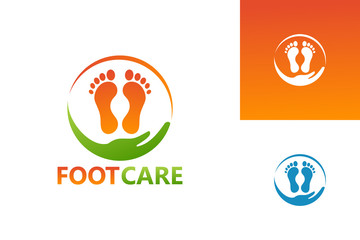 Foot Care Logo Template Design Vector, Emblem, Design Concept, Creative Symbol, Icon