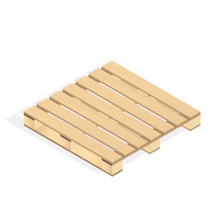 isometric pallet wood,warehouse logistics shipping vector
