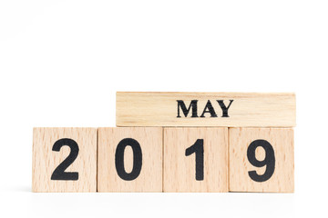 Wooden cube calendar ( MAY ) 2019