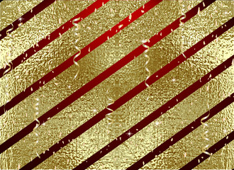 Gold pattern. Abstract golden metal background. Vector illustration. Foil line. Glitter stripes. Patina distress element. Foil texture. Luxury pattern for the Christmas card. Copper Holiday element.