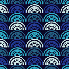 Seamless abstract geometric pattern. The texture of the crescents. Mosaic texture. Brushwork. Hand hatching. Can be used for wallpaper, textile, invitation card, wrapping, web page background.