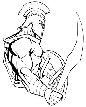 gladiator drawing