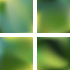 Abstract green blurred background. Vector illustration. Modern geometrical backdrop. Abstract template.