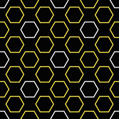 Royal bee seamless pattern.