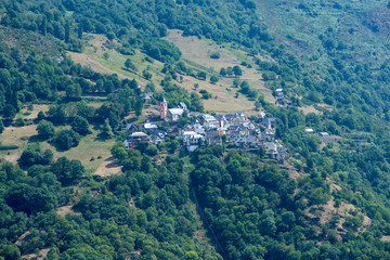 Road through vielha in the valley of aran