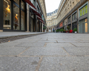 Rue pavée Paris
