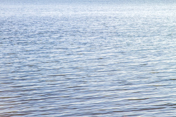 water smooth surface of the quiet estuary of Stanislav