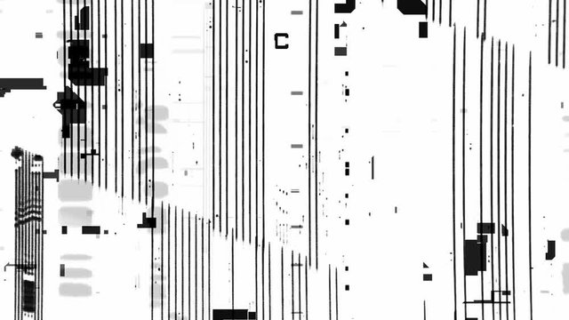Simple and detailed black and white minimal visual composition and motion graphic masks.