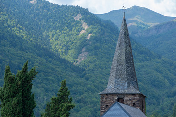 Road through vielha in the valley of aran