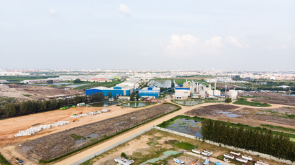 Fototapeta na wymiar Power plant - Municipal Solid Waste Treatment Plant / RDF (Refuse Derived Fuel)
