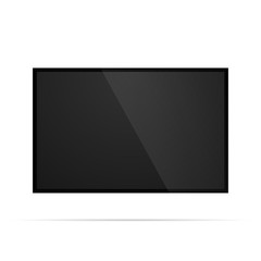 Realistic tv screen mock up