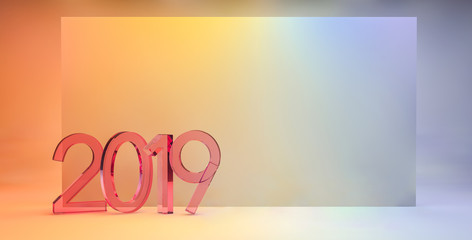 2019 new year abstract background with copy space for your text