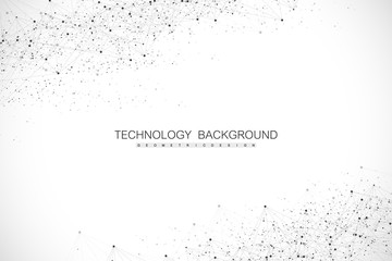 Futuristic abstract vector background blockchain technology. Peer to peer network business concept. Global cryptocurrency blockchain vector banner. Wave flow.