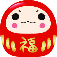 Cute Japanese dumplings illustration