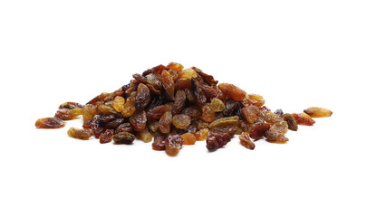 Raisins isolated on white background