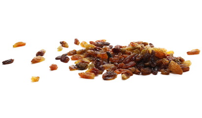 Obraz premium Raisins isolated on white background