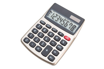 Calculator on white background
