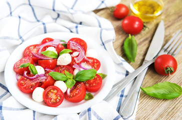 Italian caprese salad