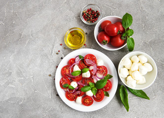 Italian caprese salad