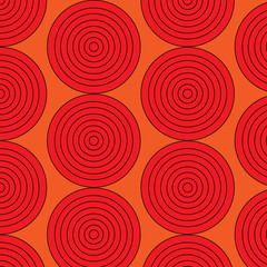 Graphic circles seamless pattern. Vector illustration
