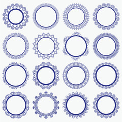 Elegant Lace Borders Frames laser cut