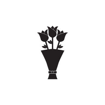 Flower Bouquet Vector Icon