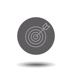Target, linear icon. One of a set of linear web icons