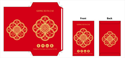 Chinese new year red envelope. Celebrate year of pig.