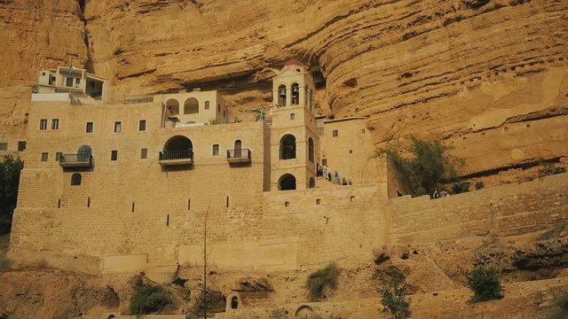 Orthodox Monastery of St. George - one of the oldest monasteries in world, is located in the lower valley Kelt in the Judean desert in Palestinian Authority, 5 km from Jericho.