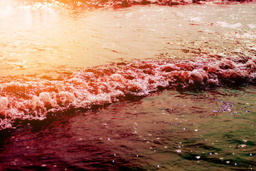 The color of sea waves.