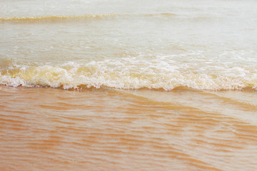 Waves on the beach.