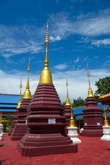 Naklejka premium The most beautiful temple in Sukhothai Wat Pipat Mongkol temple