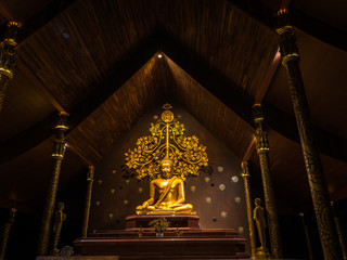 Buddha statue in Wat Sirindhorn Wararam, Ubonratchathani, Thailand