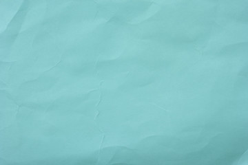 Texture of old blue  crumpled paper cardboard for background 