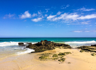 Fels in der Brandung