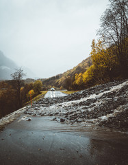 Mud slide in Geiranger