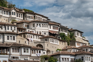 Fototapeta na wymiar Berat city of 1000 windows, Albania