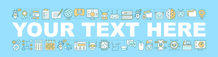 Science teaching bot word concepts banner