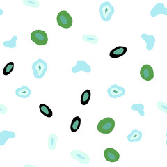 Light Blue, Green vector seamless pattern with spheres.
