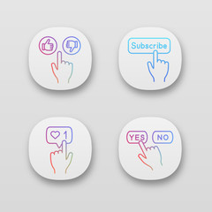 Click app icons set