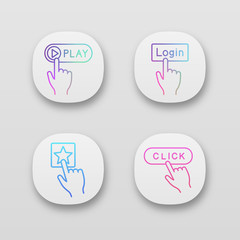 Click app icons set