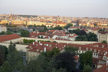 Fototapeta na wymiar panoramic view of prague