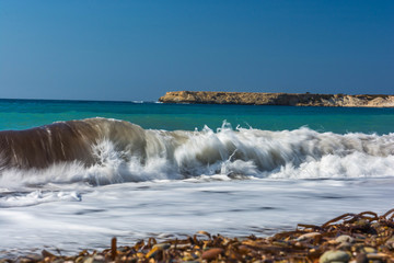 waves on the beach